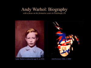 Biography - Andy Warhol Museum