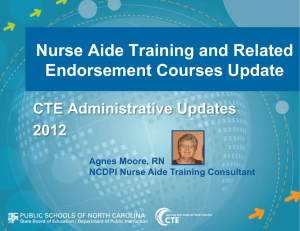 Nurse Aide Update - Agnes Moore (ppt 4.2mb)