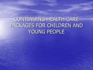Children`s Continuing Healthcare