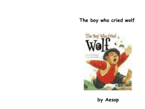 Big book the boy who cried wolf