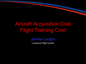 Aircraft Acquisition Cost Flight Training Cost