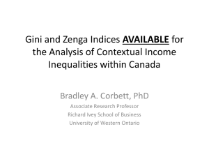 Developing Gini and Zenga Indices for the Analysis