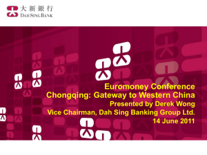Bank of Chongqing - Euromoney Conferences