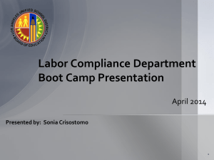 Labor Compliance Spring 2014