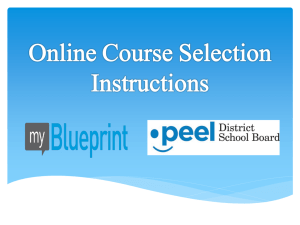Course Selection Process Dec 2013 - Powerpoint