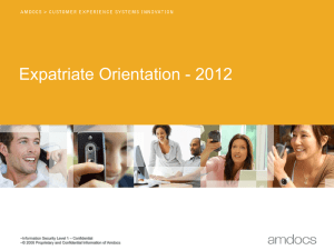 Expatriate Orientation - 2012