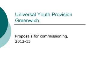 Universal Youth Provision Greenwich