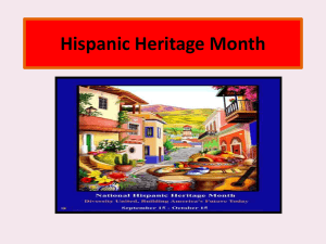 Hispanic Heritage Month - Florence School District One