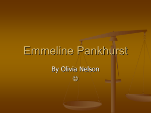 Emmeline Pankhurst - Fairview Primary School