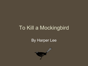 To Kill a Mockingbird Background Information