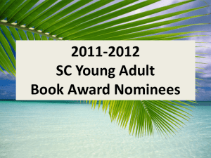 2011-2012 SC Young Adult Book Award Nominees