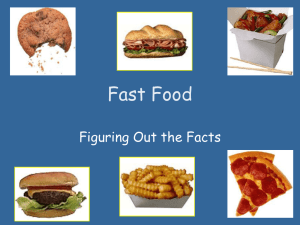 Fast Food Presentation