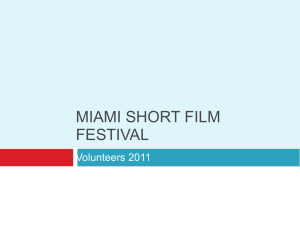 Presentation_volunteers - Miami Short Film Festival
