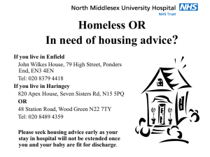 Homeless OR In need of housing advice?