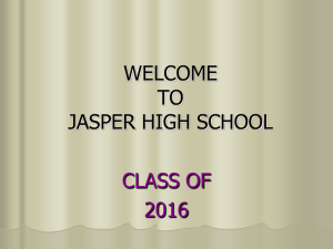 6 credits - Jasper High School
