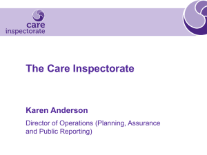 The Care Inspectorate - Child Health Support Group