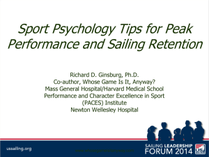 Sport Psychology Tips for Peak Performance and Sailing Retention