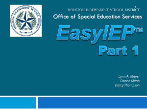 Nurse (Related Service) - HISD Special Education Updates