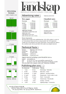 Advertising rates Technical Facts