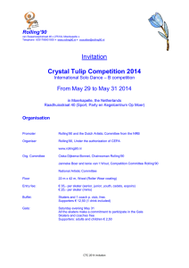 Invitation Crystal Tulip Competition 2014