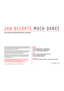 JAN DECORTE MUCH DANCE