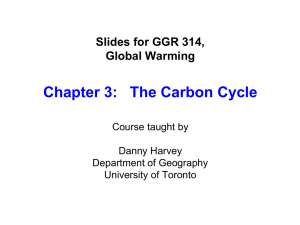 Chapter 3: The Carbon Cycle