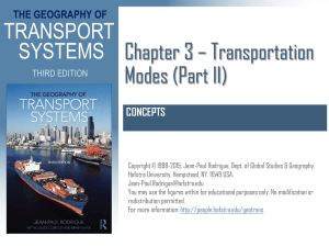 Chapter 3 - Transportation Modes