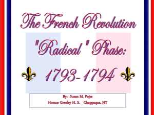 French Revolution II: The Radical Phase