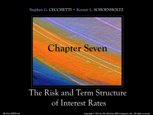 Chapter 7 The Risk and Term Structure of Interest Rates