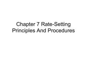Chapter 7 Rate-Setting Principles And Procedures