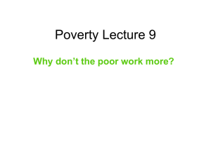 Poverty Lecture 9