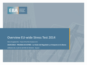 Overview EU-wide Stress Test 2014