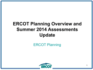 Summer Assessments and Operations Update 2014