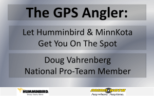 The GPS Angler: - Doug Vahrenberg