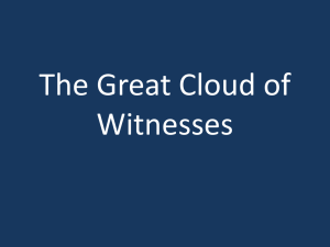 The Great Cloud of Witnesses