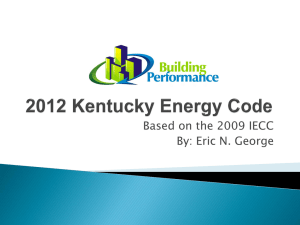 2012 Kentucky Energy Code