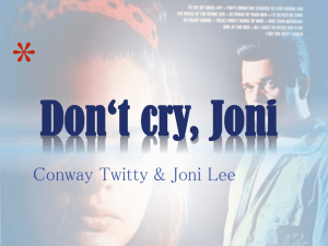 Don`t cry Joni