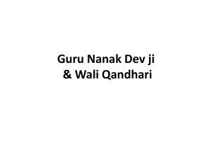 Guru Nanak Dev ji and Wali Qandhari