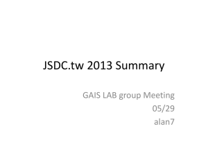 JSDC Summary