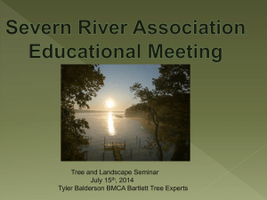 slide presentation - Severn River Association
