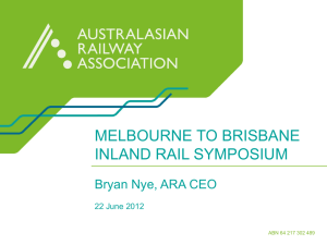 Bryan Nye - melbourne to brisbane inland rail symposium