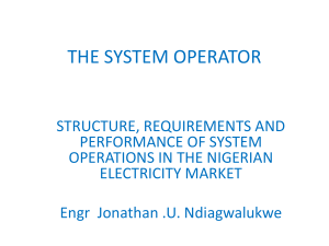 The-System-Operator - Nigeria Electricity Privatisation (PHCN)