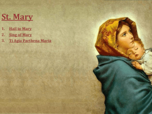 Songs of Saint Mary