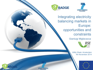 Integrating electricity balancing markets in Europe