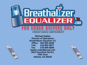 Breathalyzer Equalizer Presentation 032013