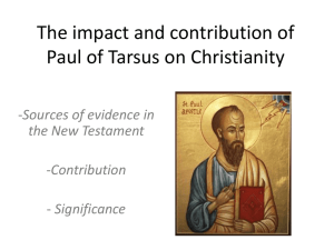 The impact of Paul on Christianity