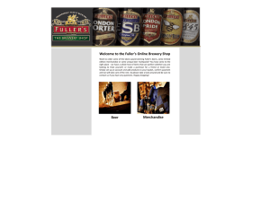 PowerPoint Presentation - Fuller`s Official Online Brewery Shop
