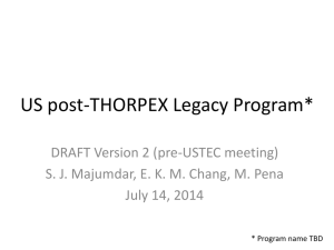 Preliminary Post THORPEX Followup Plan
