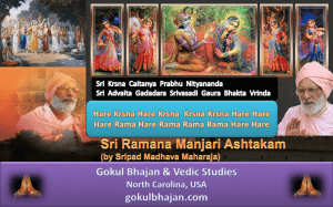Sri Ramana Manjari Ashtakam - Gokul Bhajan & Vedic Studies