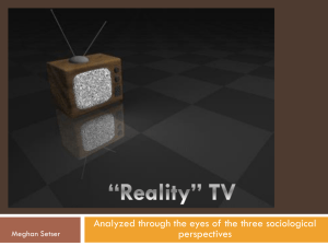 “Reality” TV